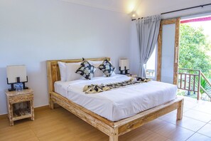 Bungalow (Suite Bungalow) | Sengetøy av topp kvalitet, blendingsgardiner og wi-fi (inkludert)