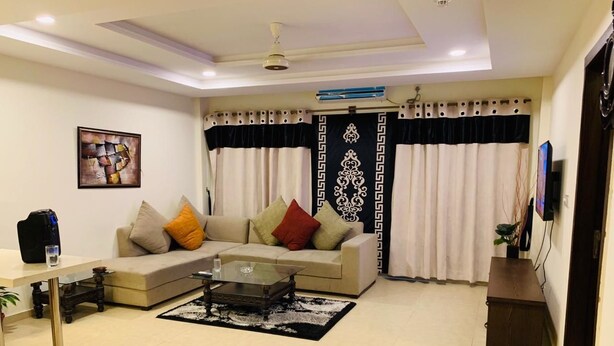 Apartment | Living area - single bed furnished Apartment Islamabad (Rawalpindi)