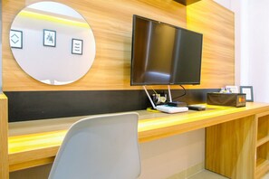 Room | Television - Modern and Comfy Studio @ Mustika Golf Apartment (Cikarang)