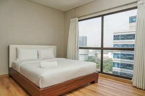 Room | 2 bedrooms, free WiFi, bed sheets - Spacious 2BR Tamansari Semanggi Apartment (Jakarta)