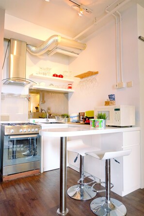 客房 | 私人厨房 | 冰箱、炉灶、厨具/餐具