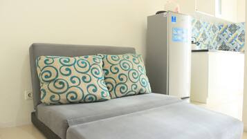 Phòng | 1 phòng ngủ, bàn, truy cập Internet không dây miễn phí, bộ trải giường