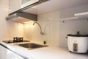 Chambre | Cuisine privée | Réfrigérateur, plaque de cuisson
