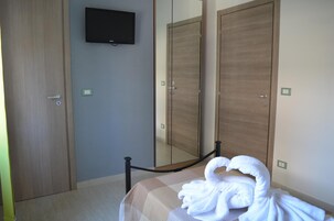 Desk, free WiFi, bed sheets