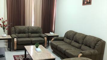 Deluxe tweepersoonskamer, 2 slaapkamers, uitzicht op zee | 1 slaapkamer, lakens van Egyptisch katoen, luxe beddengoed