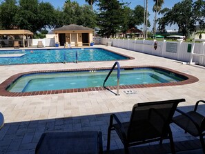 A heated pool