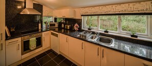 Microwave, oven, stovetop, dishwasher