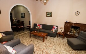 Smart-tv och eldstad