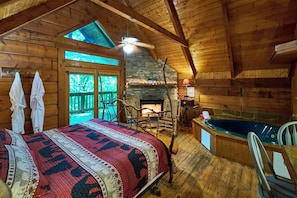 Honeymoon Cabin | Individually decorated, individually furnished, bed sheets