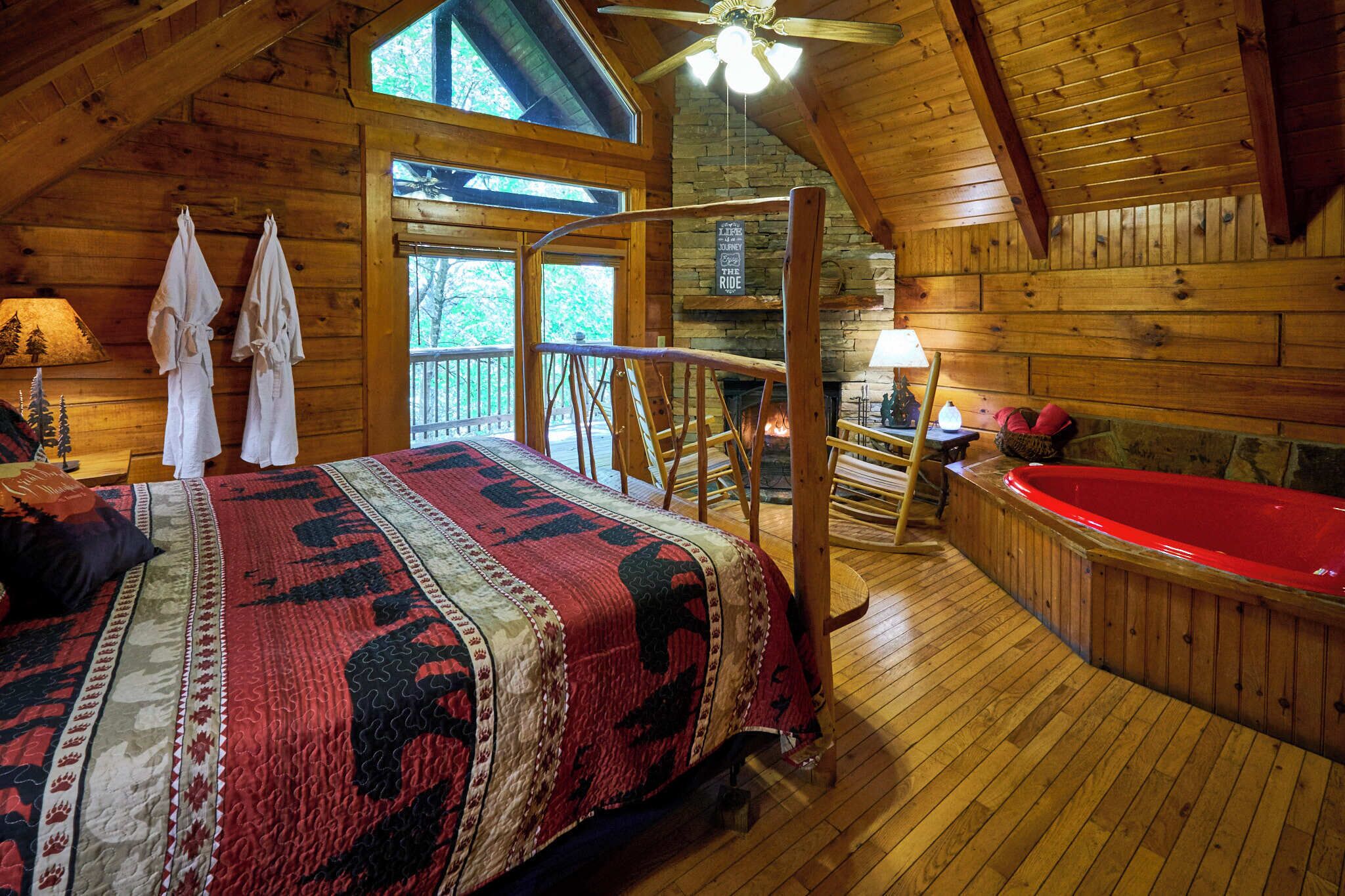 Cabana romântica | Individualmente decorados, individualmente mobiliados, roupa de cama