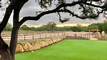 Outdoor wedding area