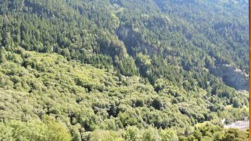 Vue depuis lâhĂ©bergement