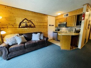 Télévision, cheminée, espaces bureaux