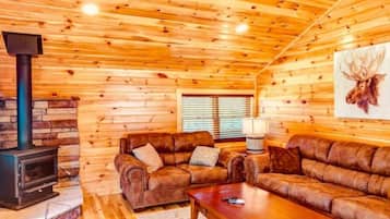 TV, fireplace, offices