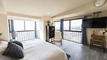 2 slaapkamers, een kluis op de kamer, een bureau