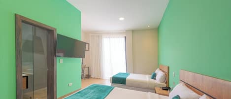 Sky Floor Twin | Premium bedding, down duvets, Select Comfort beds, in-room safe