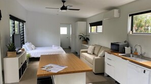 1 bedroom, iron/ironing board, travel crib, free WiFi