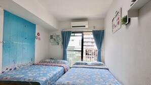 Apartment, 2 Double Beds, Non Smoking, River View | 1 bedroom, WiFi (free) - OSAKA HIME HOTEL HOUSE (Osaka)