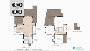 Floor plan - Billa Blue Beach House (Point Lookout)