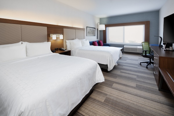 In-room safe, desk, laptop workspace, blackout drapes