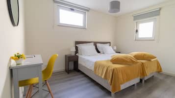 Family Apartment, 3 Bedrooms, Ground Floor | 3 bedrooms, desk, soundproofing, iron/ironing board