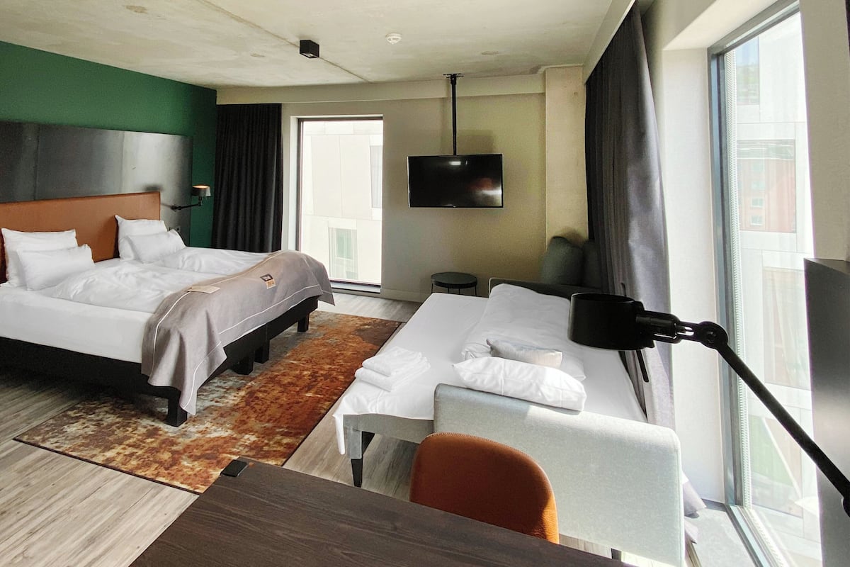 In-room safe, laptop workspace, free cribs/infant beds, free WiFi