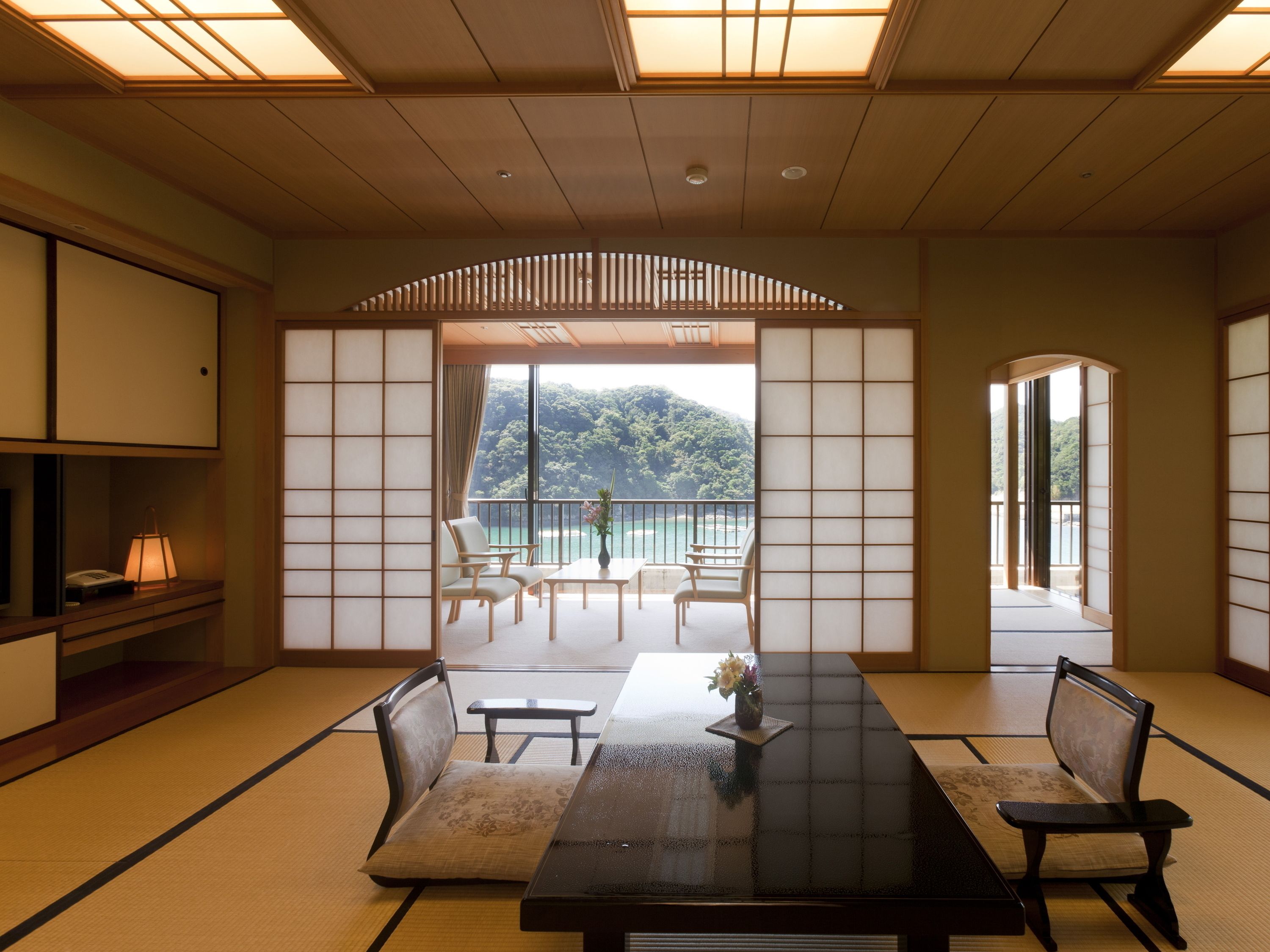 Chambre Tradition, vue océan, en angle (Japanese Style, 6 Guests) | Minibar, coffres-forts dans les chambres