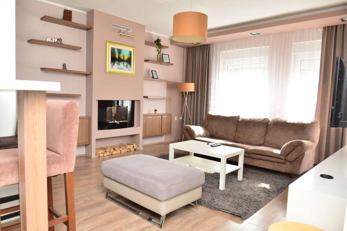 Madea Apartment 64 | Living area | Flat-screen TV