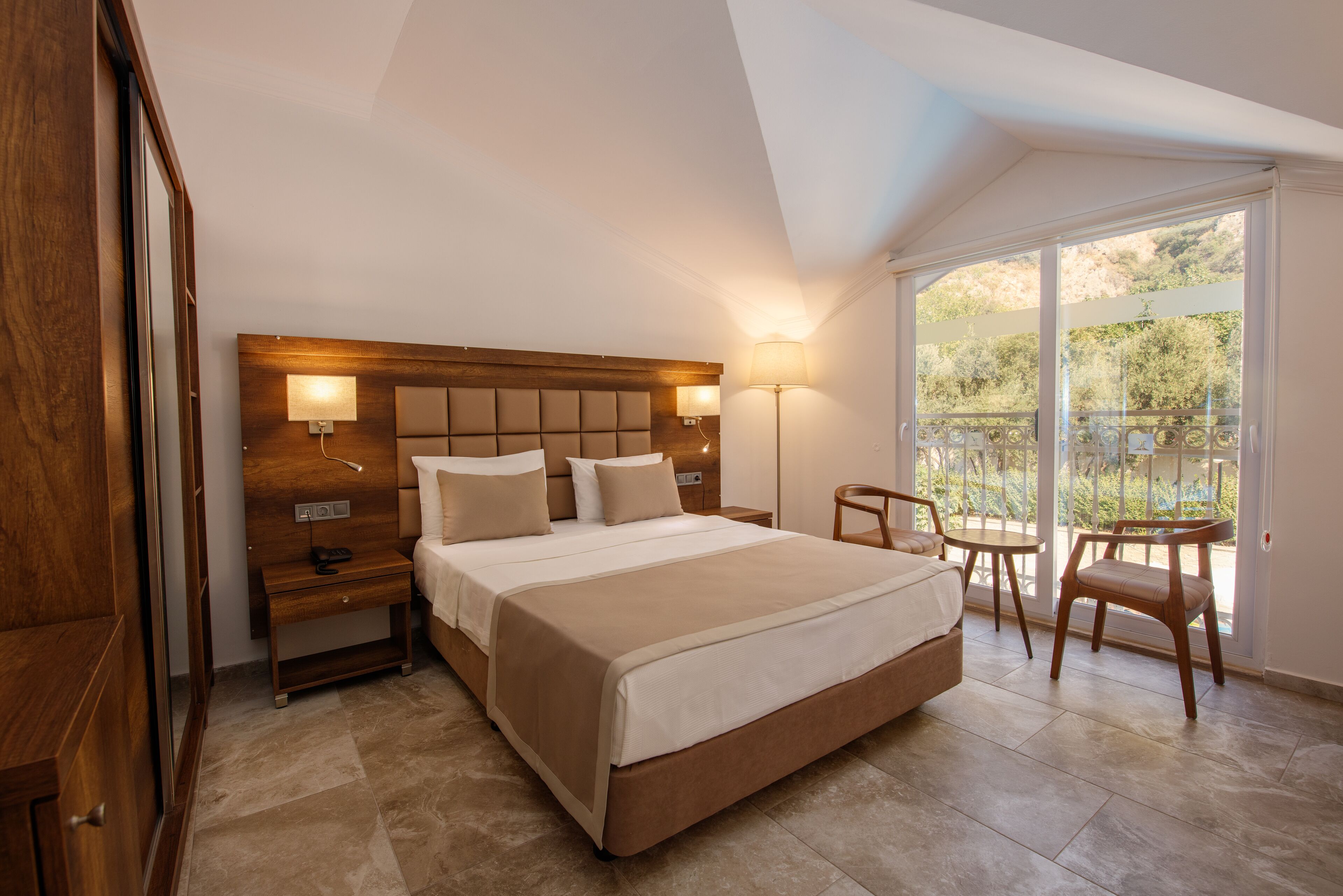 Soundproofing, free cots/infant beds, bed sheets, wheelchair access