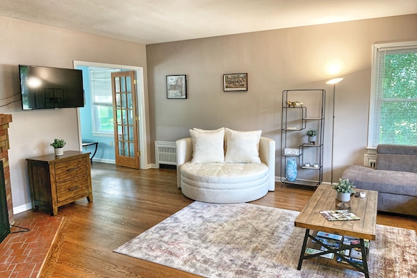 TV connectée, cheminée