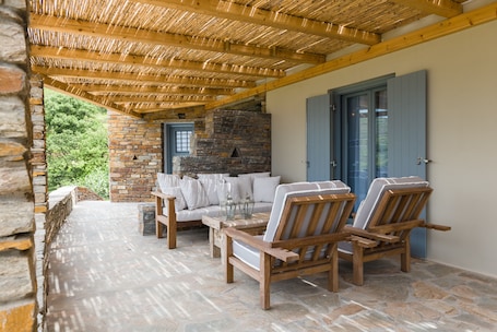 Signature Suite, Sea View (Iris) | Balcony view. Iris Villa