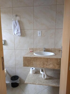 Shower, towels, soap