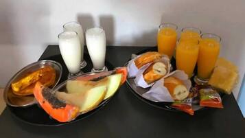 Opções para refeição no quarto