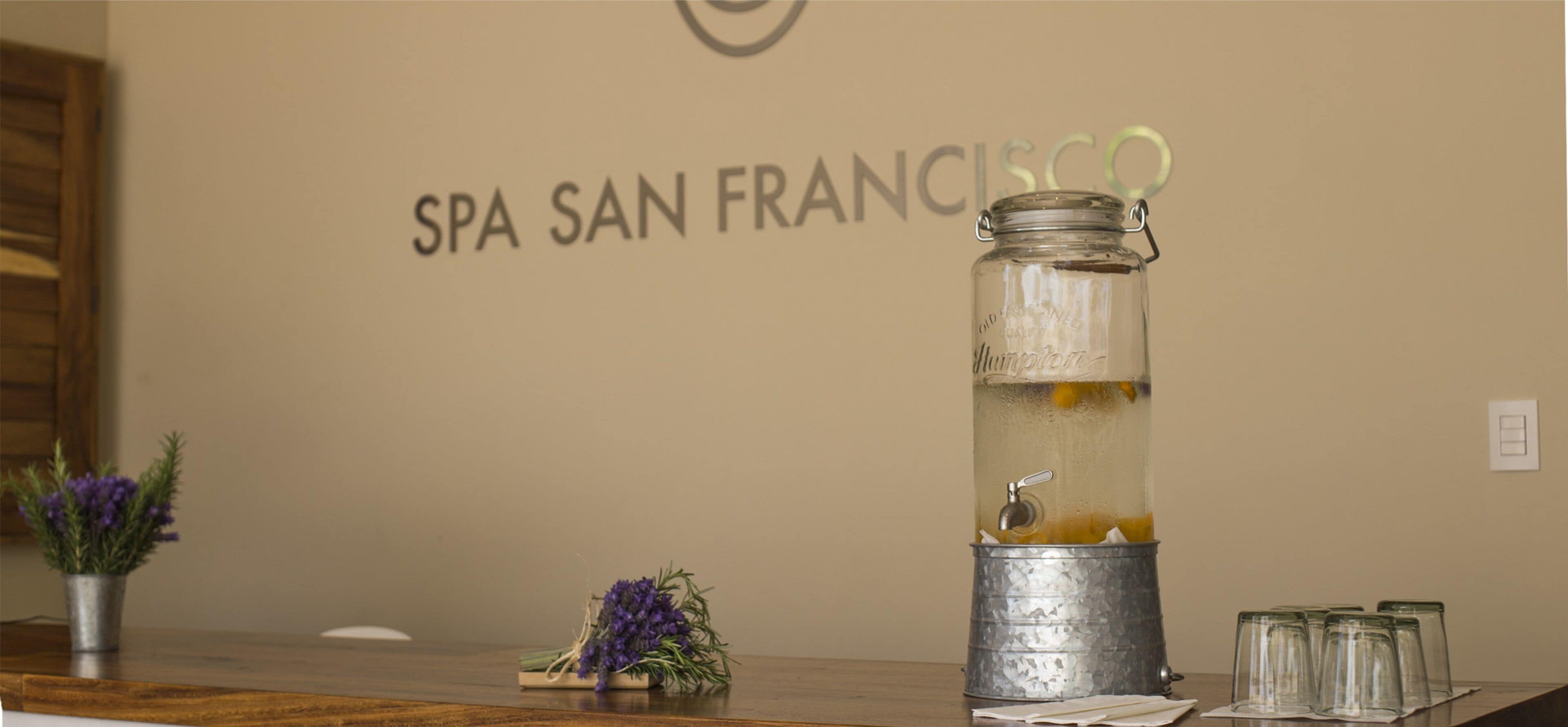 Recepción del spa