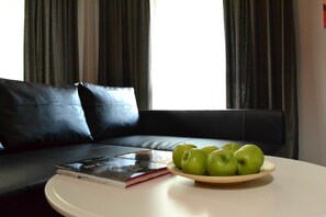 Deluxe Duplex, Multiple Beds | Living area | LED TV - JN Boutique Apartments (Bucharest)
