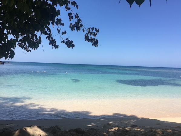 Private beach, white sand - Idyllic Duplex with Ocean (Negril)