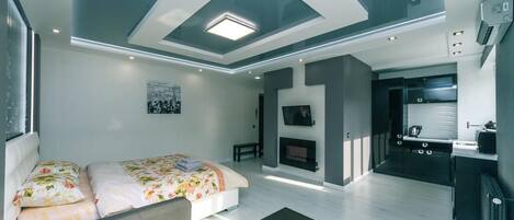 1 soverom, strykejern/-brett, wi-fi og sengetøy