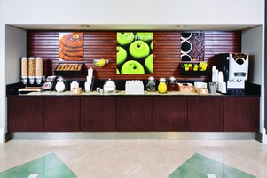 Free daily buffet breakfast