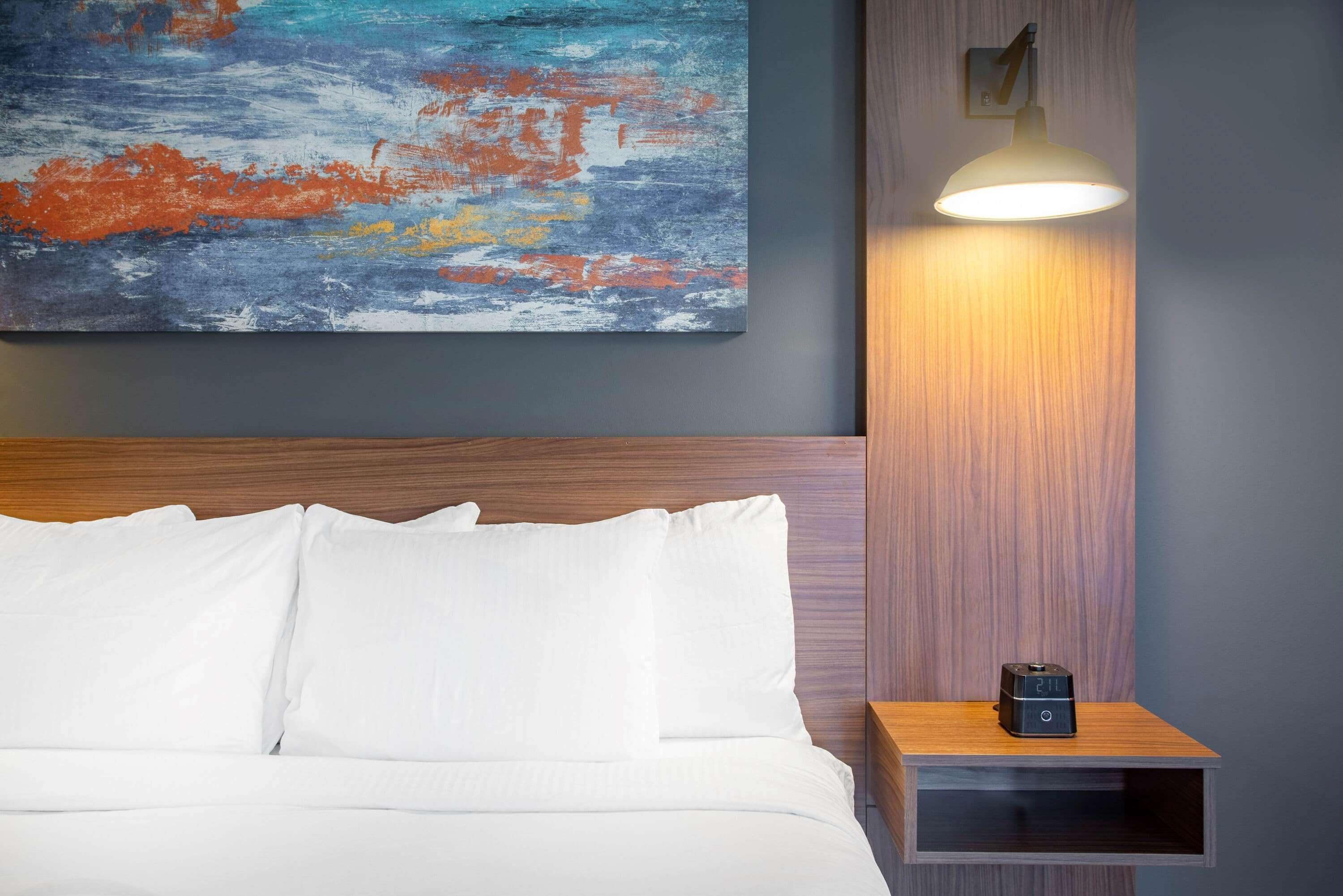 deluxe room, 1 king bed, non smoking | desk, laptop workspace, blackout curtains, iron/ironing board