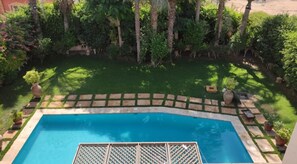 Piscine extérieure, piscine chauffée