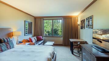 Escritorio, wifi gratis, ropa de cama y acceso para silla de ruedas