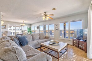 TV - Champagne Shores | Oceanfront | Private Pool, Hot Tub, Dog Friendly (Virginia Beach)
