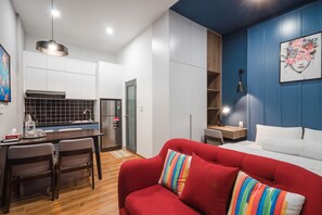 Basic-Apartment | 1 Schlafzimmer, Bügeleisen/Bügelbrett, kostenloses WLAN