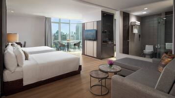 Luxury Quadruple Room (Main Tower) | Memory-foam beds, in-room safe, blackout curtains, free WiFi