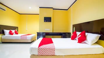 Suite familiar | 1 habitación, escritorio, wifi gratis y ropa de cama