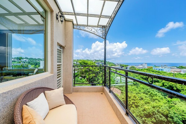 Chambre Double Deluxe, balcon, vue mer | Vue depuis le balcon