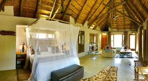 Junior Chalet, 1 Bedroom, Balcony, River View | Premium bedding, down comforters, in-room safe, blackout drapes