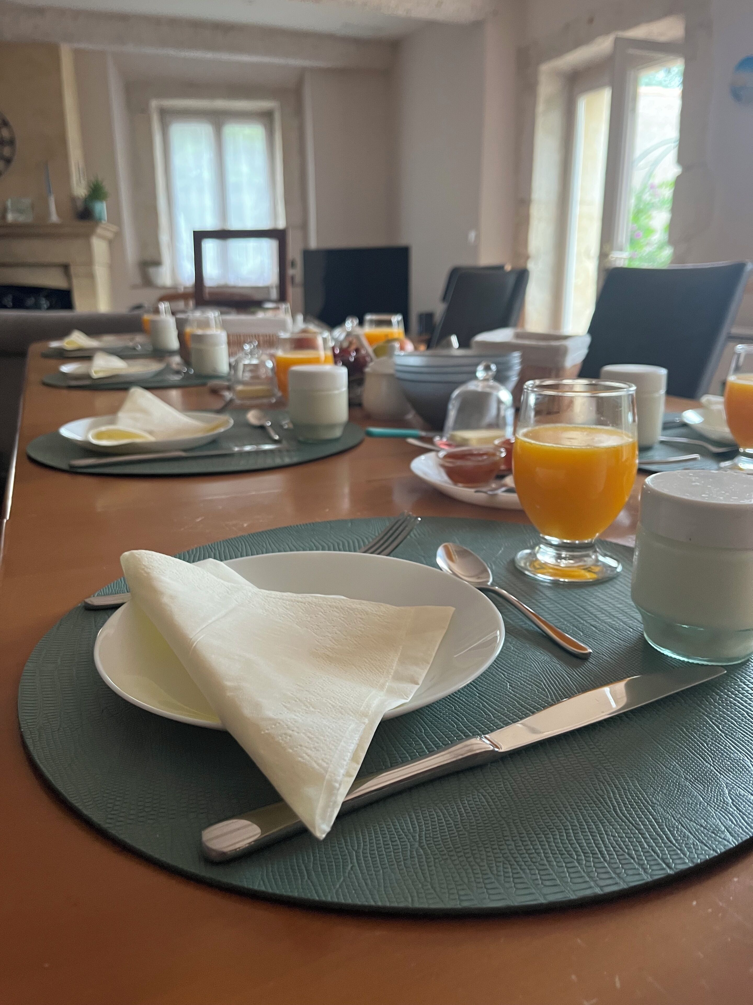 Petit déjeuner complet compris tous les jours