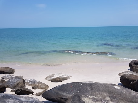 Beach nearby, white sand