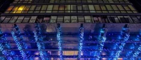 Façade de l’hébergement - soirée/nuit